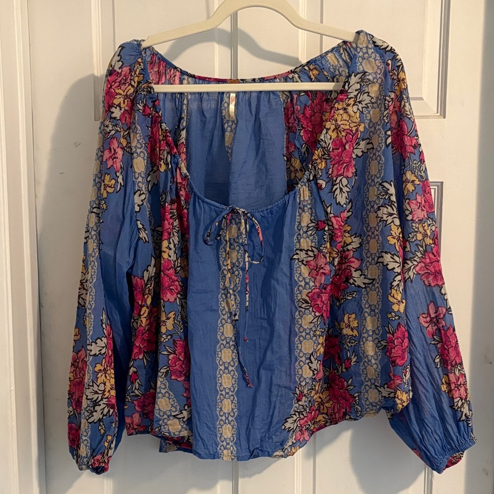 Free People Floral Blouse - Picture 3 of 7